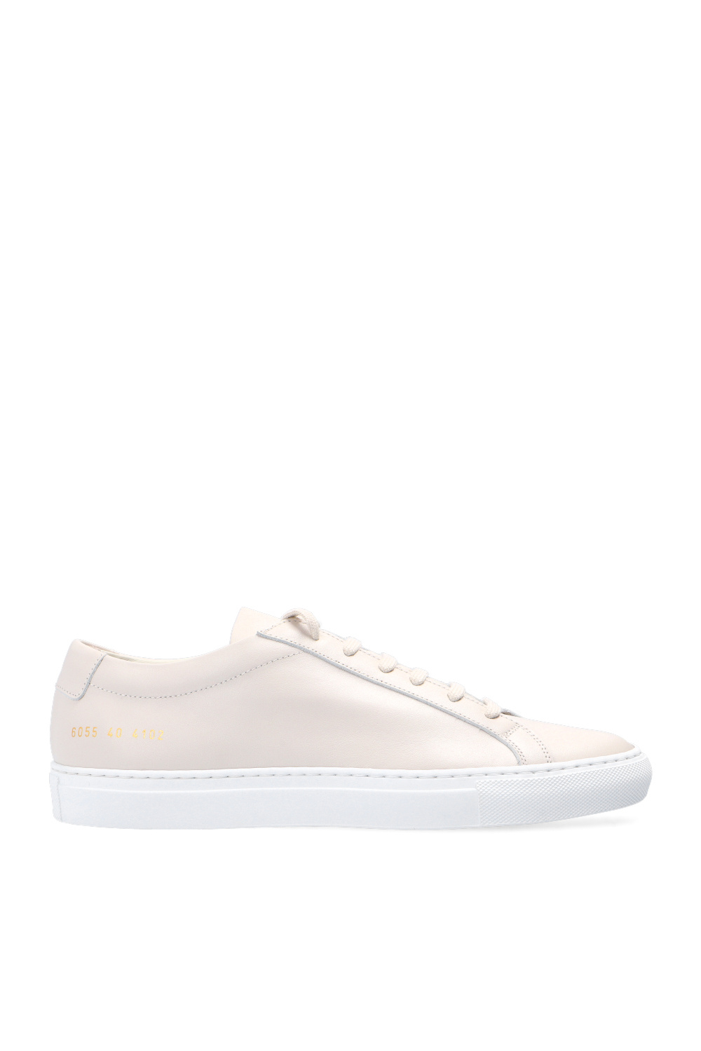 White shoe cheap cream common projects